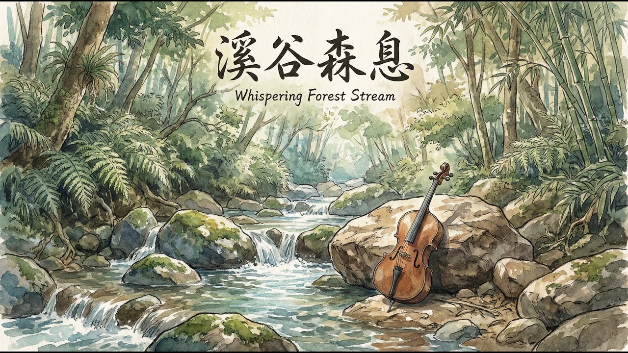 1 Hour Cello Music 🇹🇼 一小時大提琴 | 溪谷森息 Forest | 懷舊 Nostalgia | Relax, Sleep, and Reading | BGM