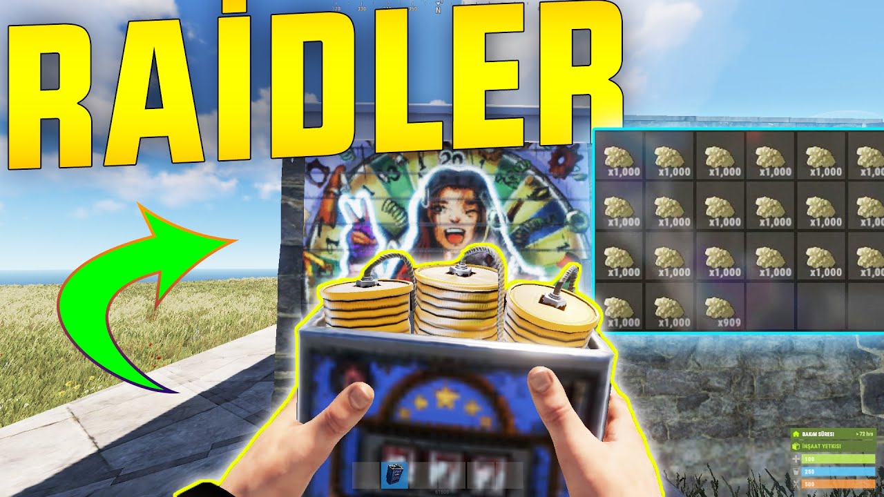 ENGOO'NUN TÜRK SERVERİNDE EFSANE RAİDLER ve ZENGİNLİK (SÜLFÜRLER) Rust Türkçe Bölüm 2