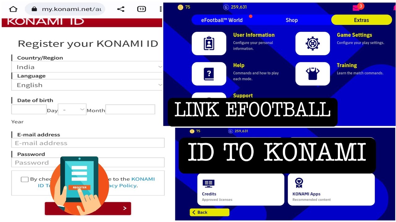 HOW LINK EFOOTBALL ACCOUNT TO KONAMI ID | HOW RECOVER LOST ACCOUNT IN EFOOTBALL | PRINCE GAMING