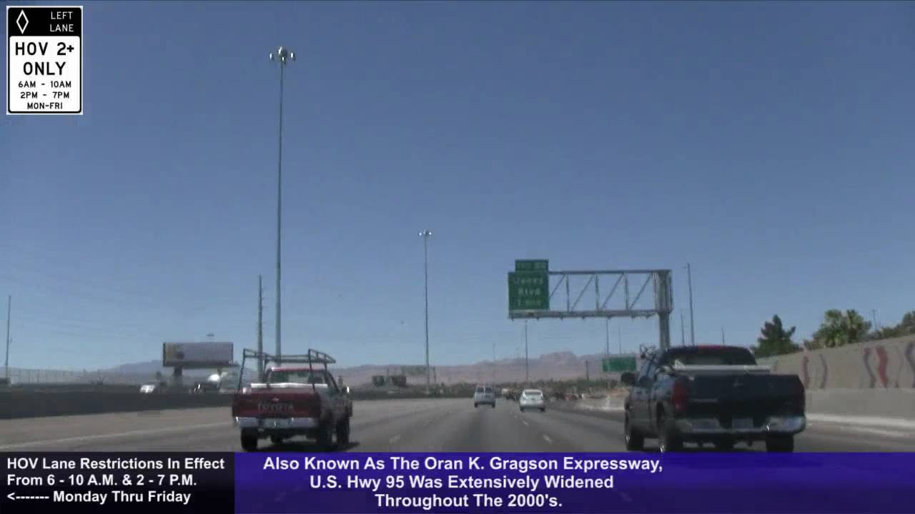 US 95 North (NV), Las Vegas, I-15 To Clark County 215, Exit 76 To Exit 91