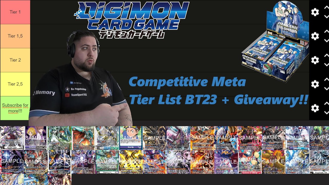 COMPETITIVE Ban List Meta Tier List BT23!! Digimon Card Game 2025!! + Giveaway!!