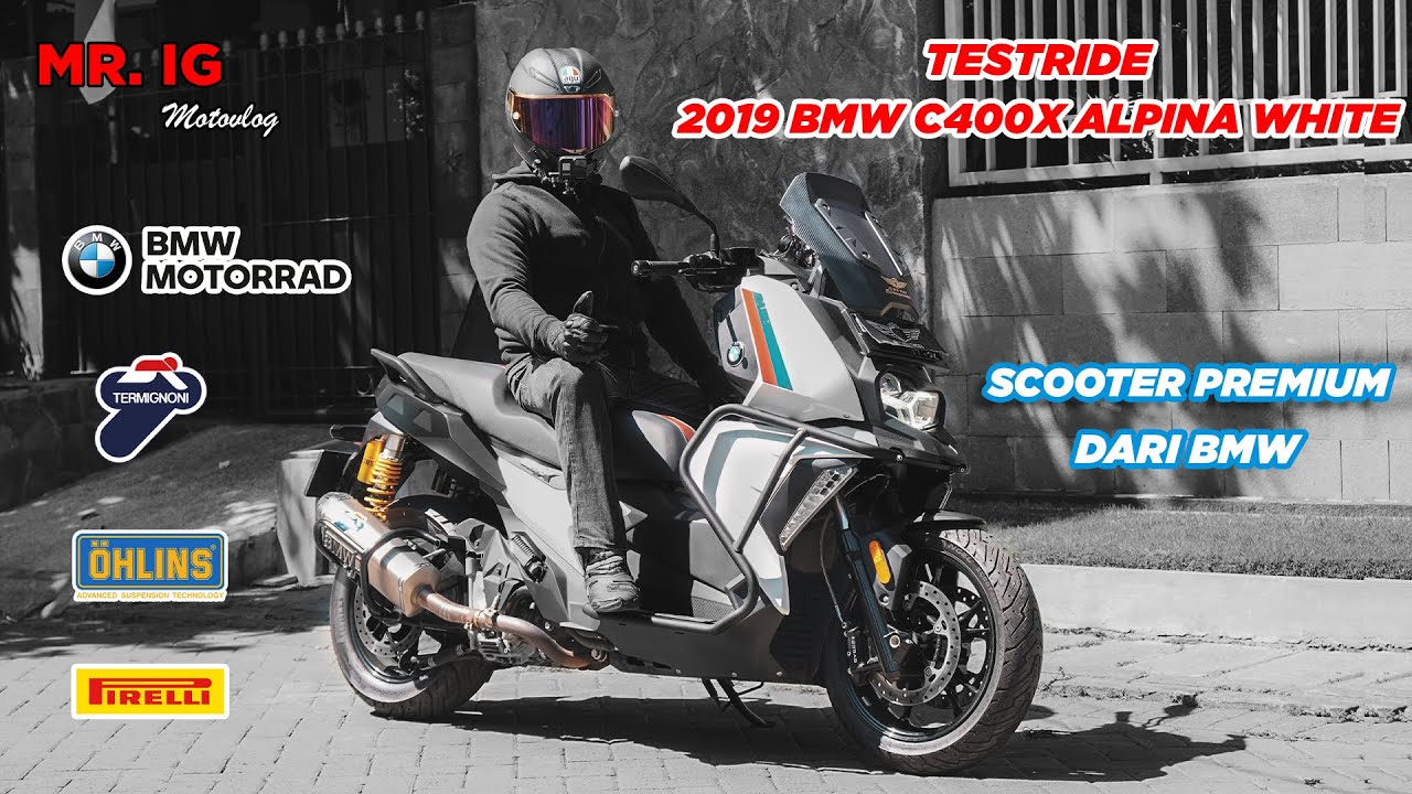MOTOVLOG: 2019 BMW C400X ALPINA WHITE SCOOTER PREMIUM DARI BMW #C400 #BMW #BMWC400