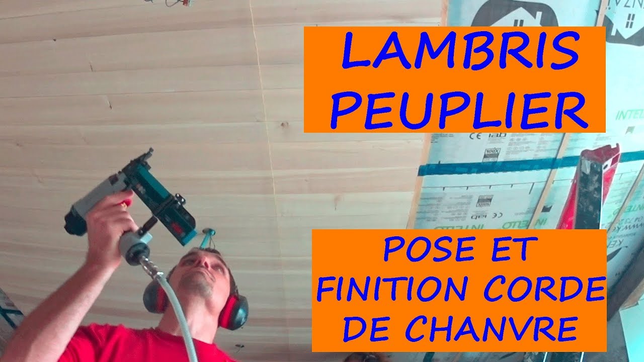 26. RENOVATION! Lambris peuplier: pose et finition corde de chanvre avec mur en pierre!
