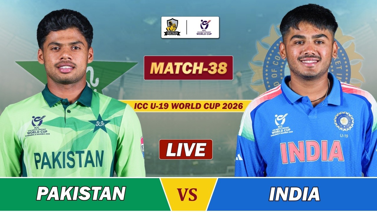 PAKISTAN VS INDIA ICC U19 WC 2026 MATCH 38 LIVE | PAK VS IND LIVE SCORES & COMMENTARY | ind bat