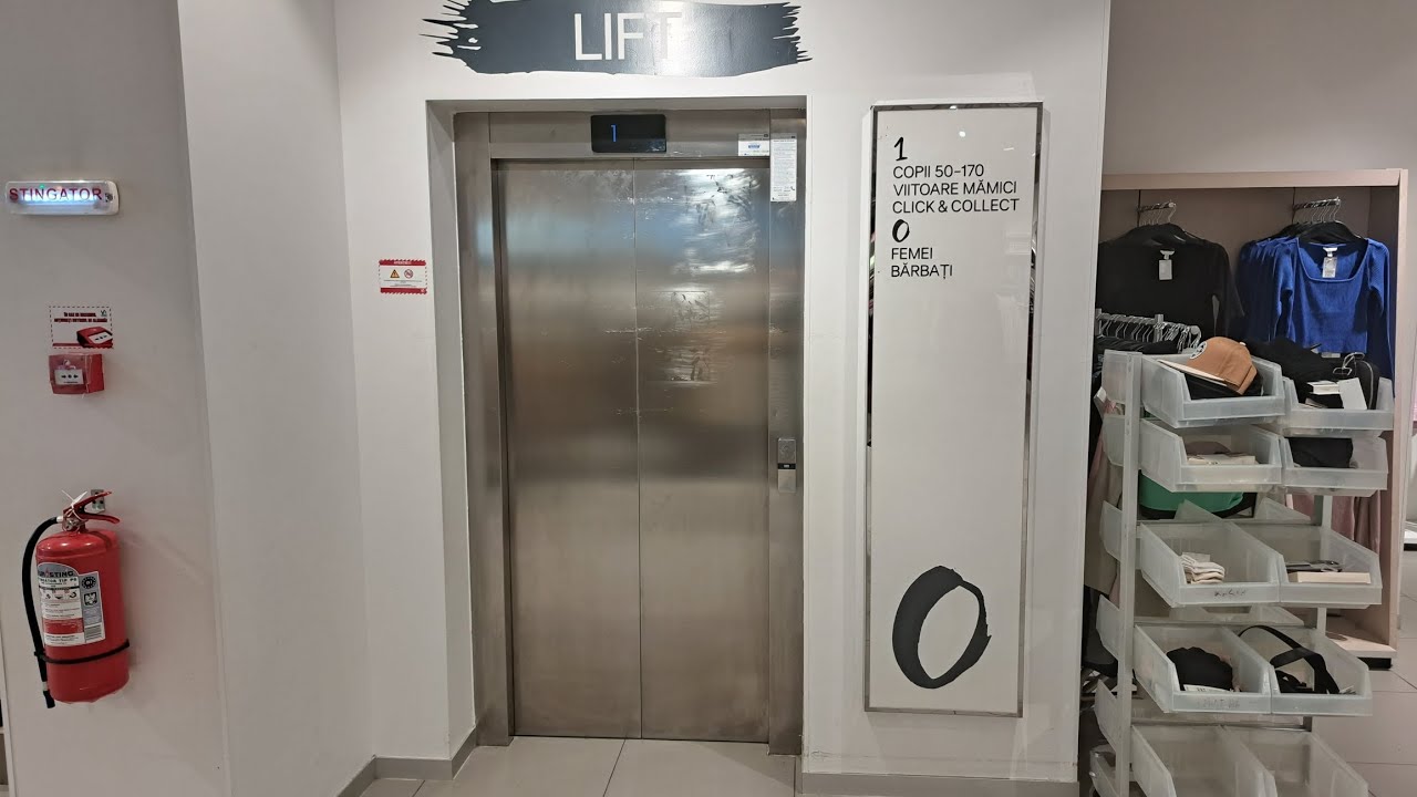 2014 Kone MonoSpace MRL traction elevator @ H&M, Vulcan Value Centre, Bucharest, Romania