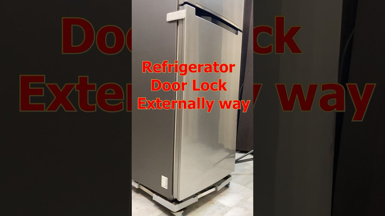 Refrigerator Locks Installation DIY💯 #childsafetylock 🚼🔒 #shorts