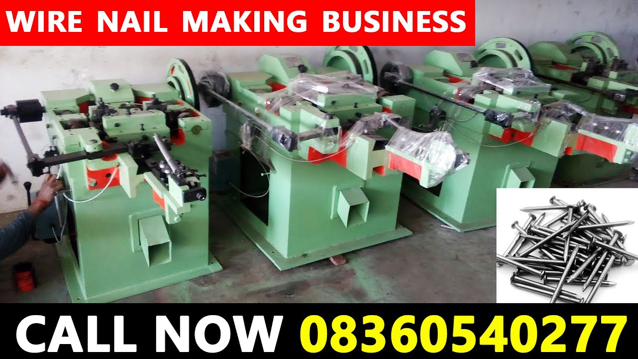 Heavy Duty High Speed Wire Nail Making Machine, Wire Nail Making Machine Price in India 08360540277