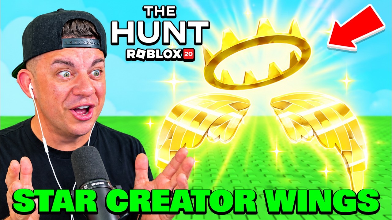 🔴 ROBLOX THE HUNT 20: Launching Star Creator Wings and Crown