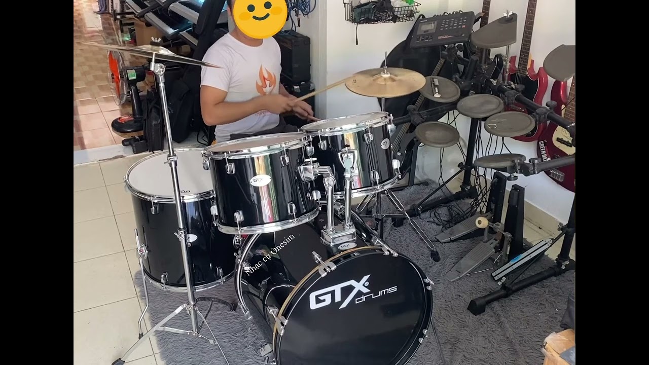 Thanh lý bộ trống jazz GTX drum trưng bày. Nguyên thùng giá chỉ 5.xxxtr