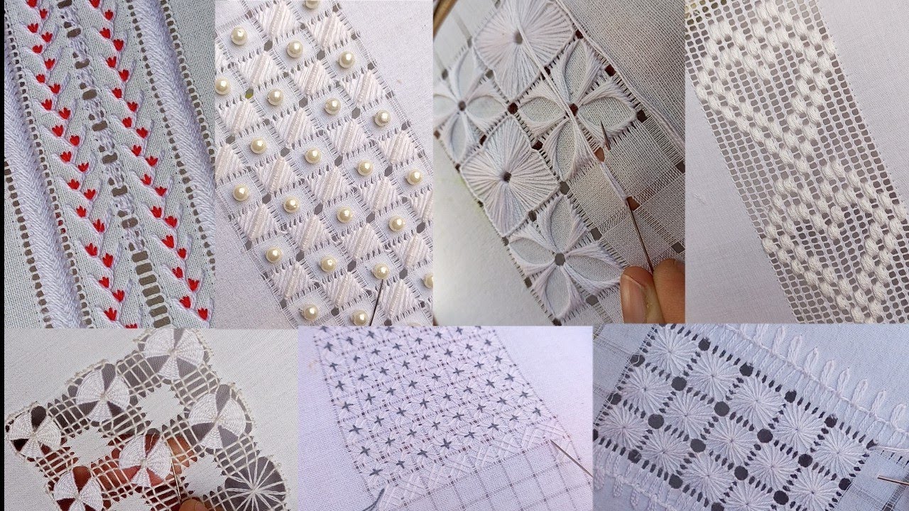 A to Z Border Tarkashi  Design /Hand Embroidery for Beginners/Hardanger  Embroidery/Tarkashi design