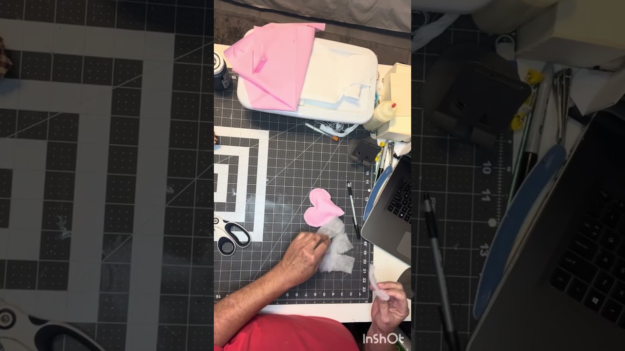 How to make a valentines bowl filler using stuffed hearts