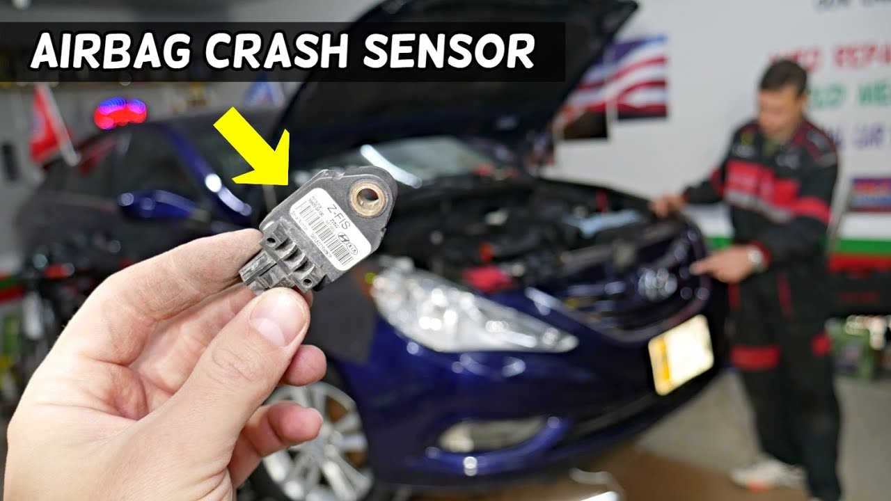 HYUNDAI SONATA FRONT CRASH AIRBAG SENSOR LOCATION REPLACEMENT, AIR BAG CRASH SENSOR