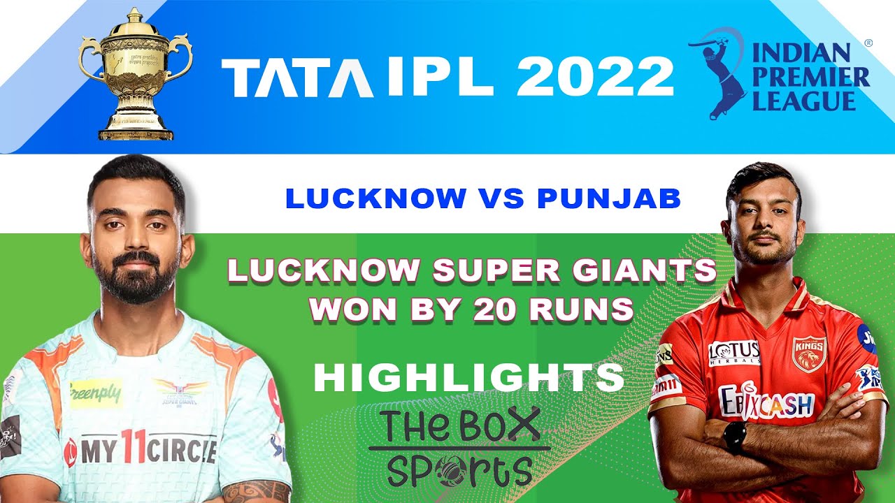 Highlights | IPL 2022, LSG vs PBKS, Match 42 Review | Lucknow beat Punjab by 20 runs