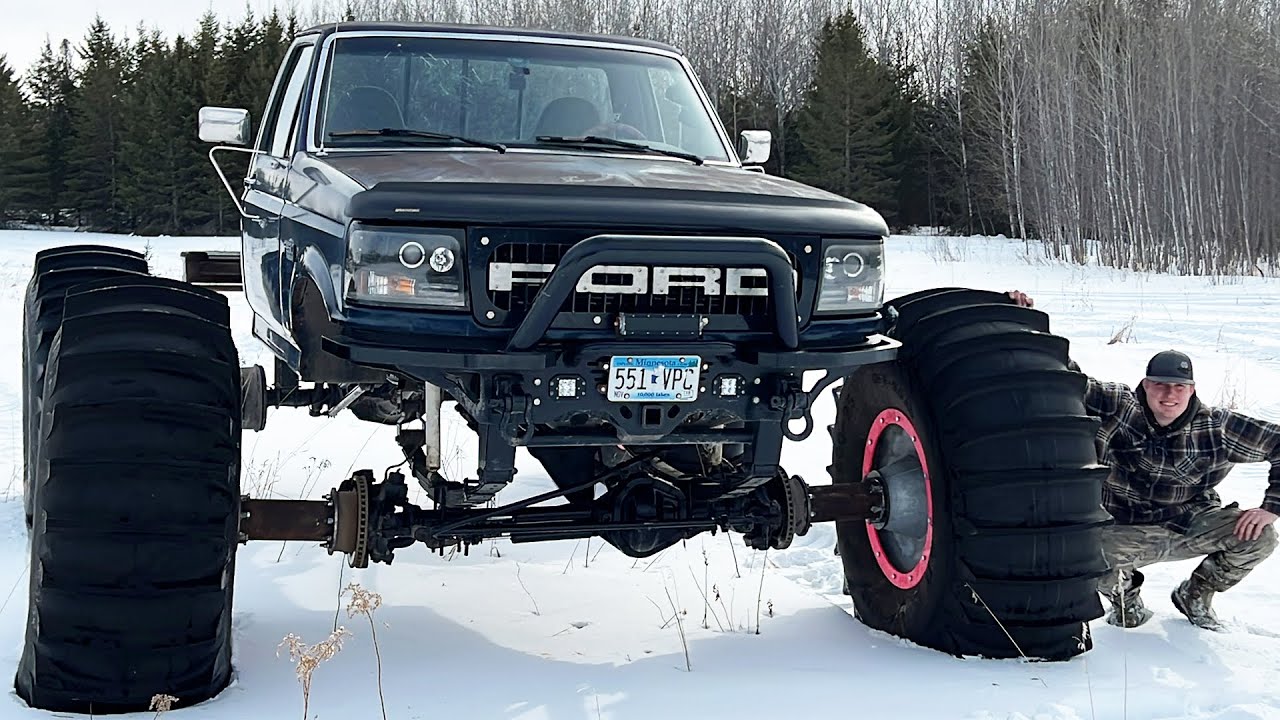 I Put 6ft Tall Sherp Tires on my Truck