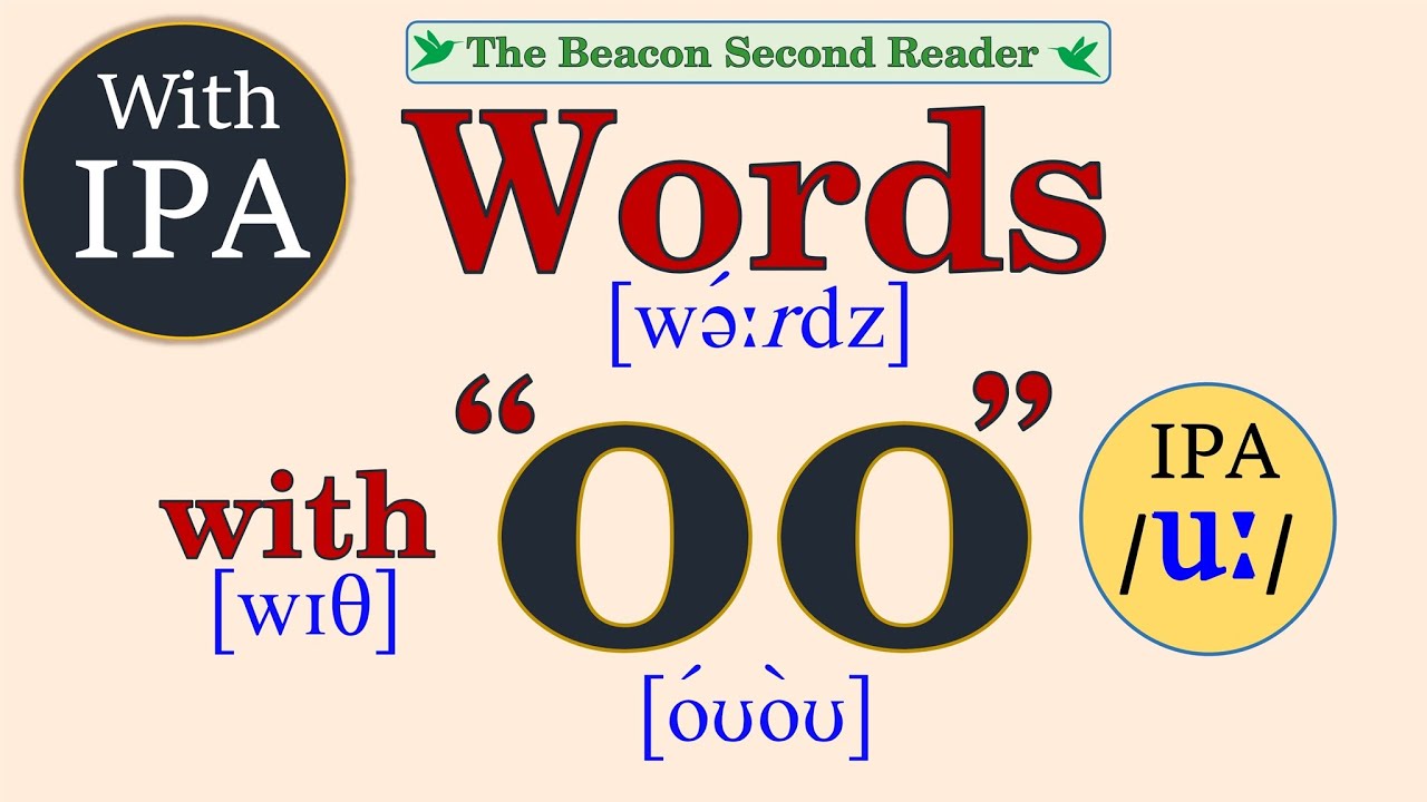 Words with “oo” with IPA (International Phonetic Alphabet)