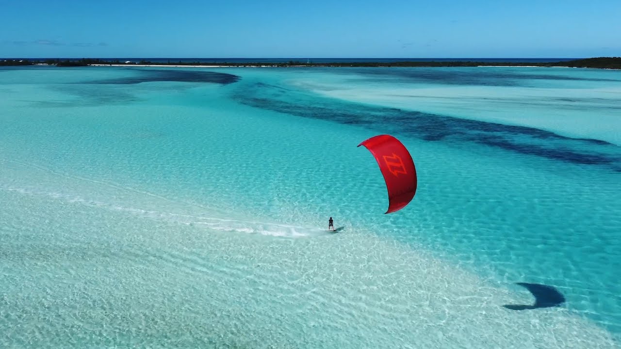 Private cruise for 2 friends. Sailing and kitesurfing in Exuma Cays.