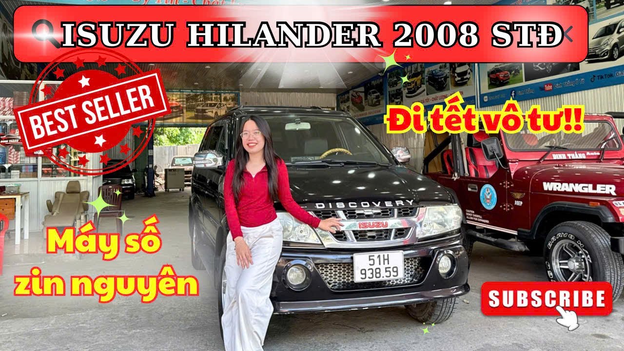 ISUZU HILANDER 2008 Bản Custom STĐ, Máy Số Zin Nguyên | Alo Em Ngay Để Kịp Xe Chơi Tết Nhé