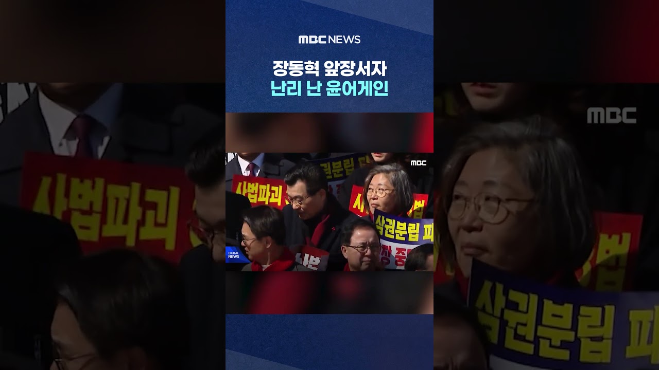 장동혁 앞장서자 난리 난 윤어게인 성조기도 '우르르' #Shorts (MBC뉴스)