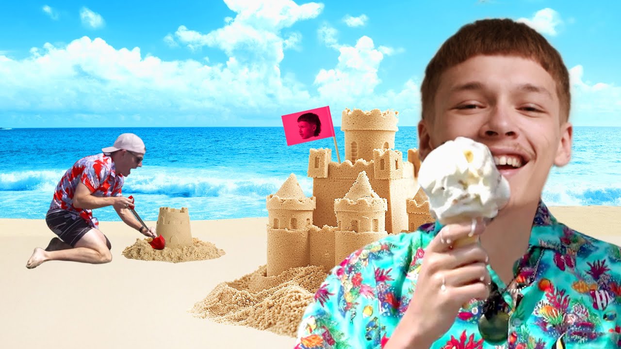 Sandcastle Showdown: Will They Survive the Tide? | Chris VS Manu Beach | What Now challenges?