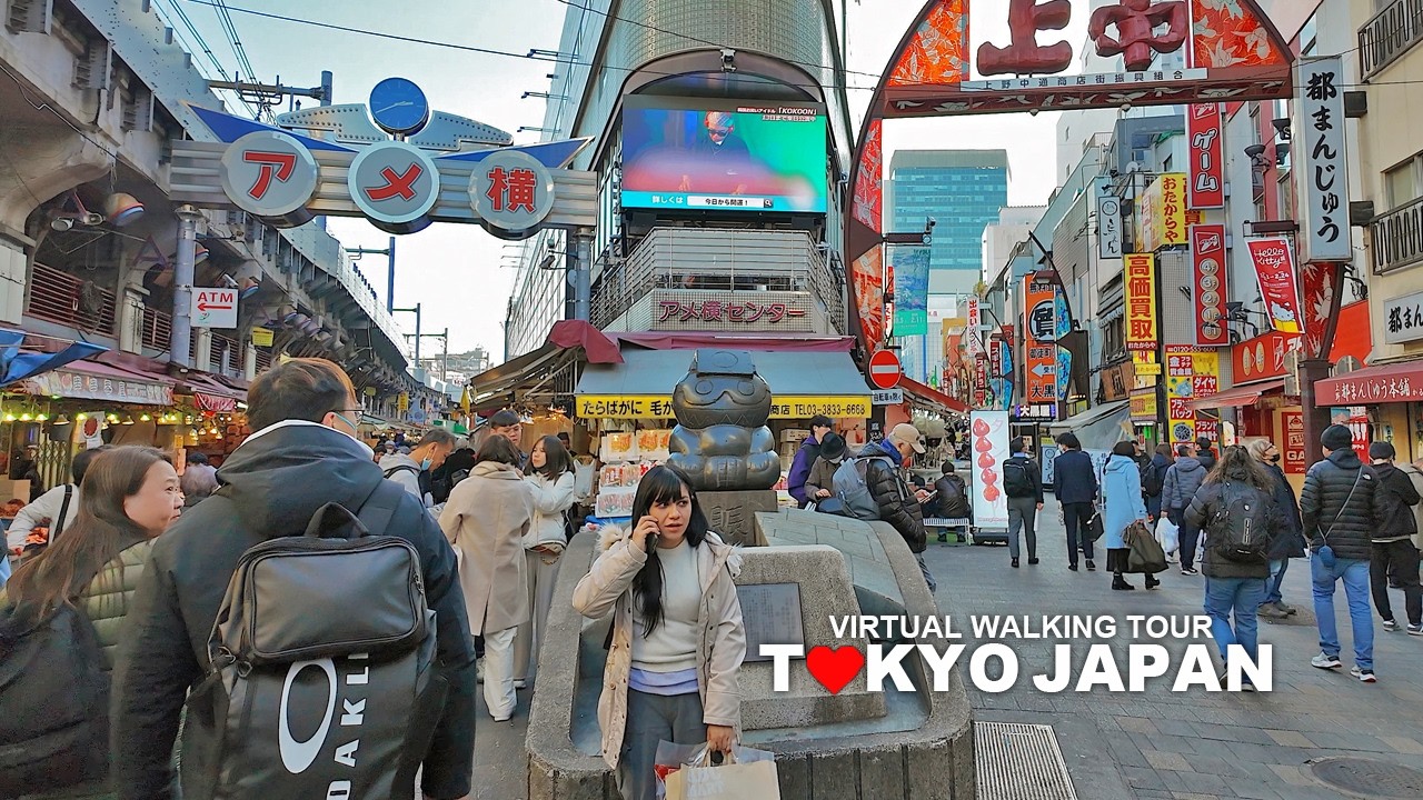 [Full Version] Tokyo Japan, Walking Tour Ueno and Ueno Park, Ameyoko Market, Taito City, Travel, 4K