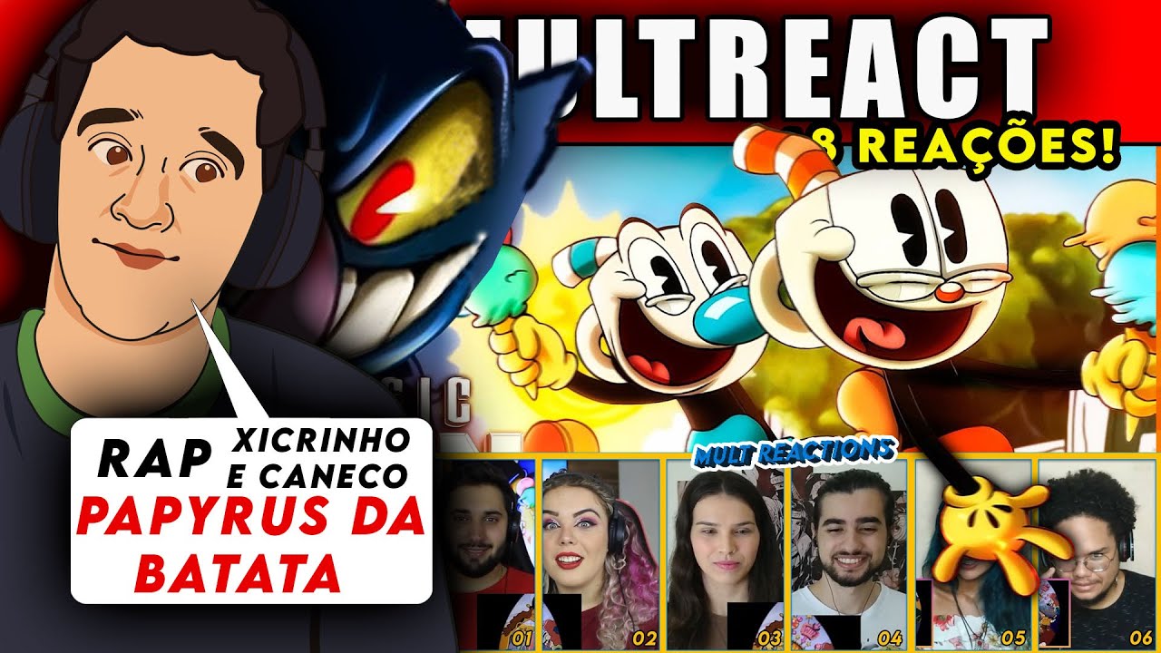 REACT's do Rap do Xicrinho e Caneco ‪ @PapyrusDaBatata    | no SUPER! EDIT/MULT