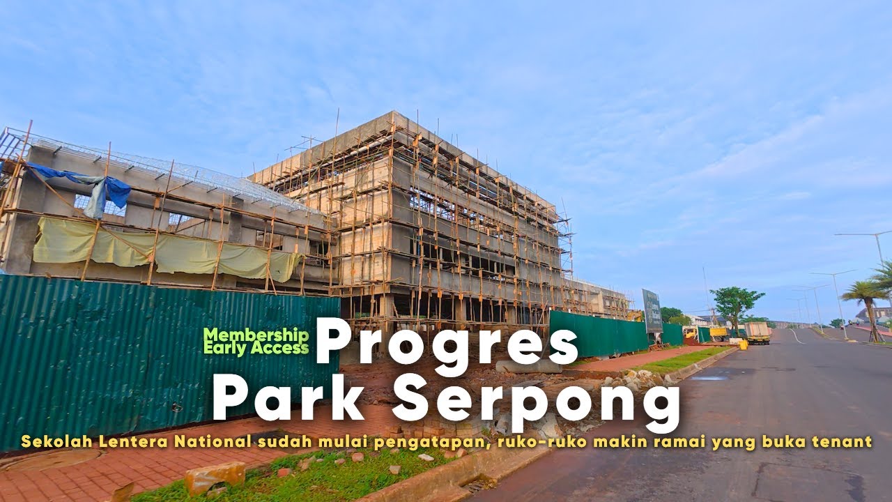 Jalan-jalan pagi area Park Serpong tahap 1, banyak yang baru