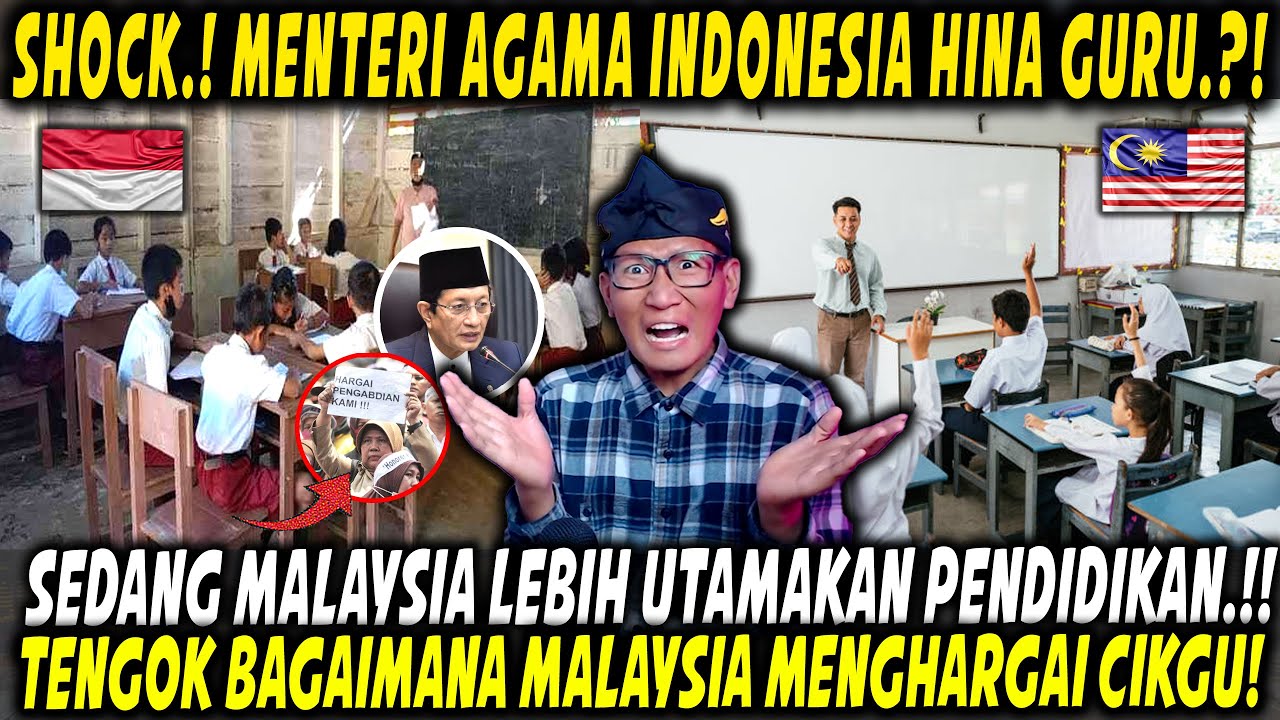 MEMALUKAN‼️MALAYSIA SEJAHTERAKAN GURU, INDONESIA MALAH HINAKAN❓ NETIZEN BANDINHKAN INI DENGAN JIRAN