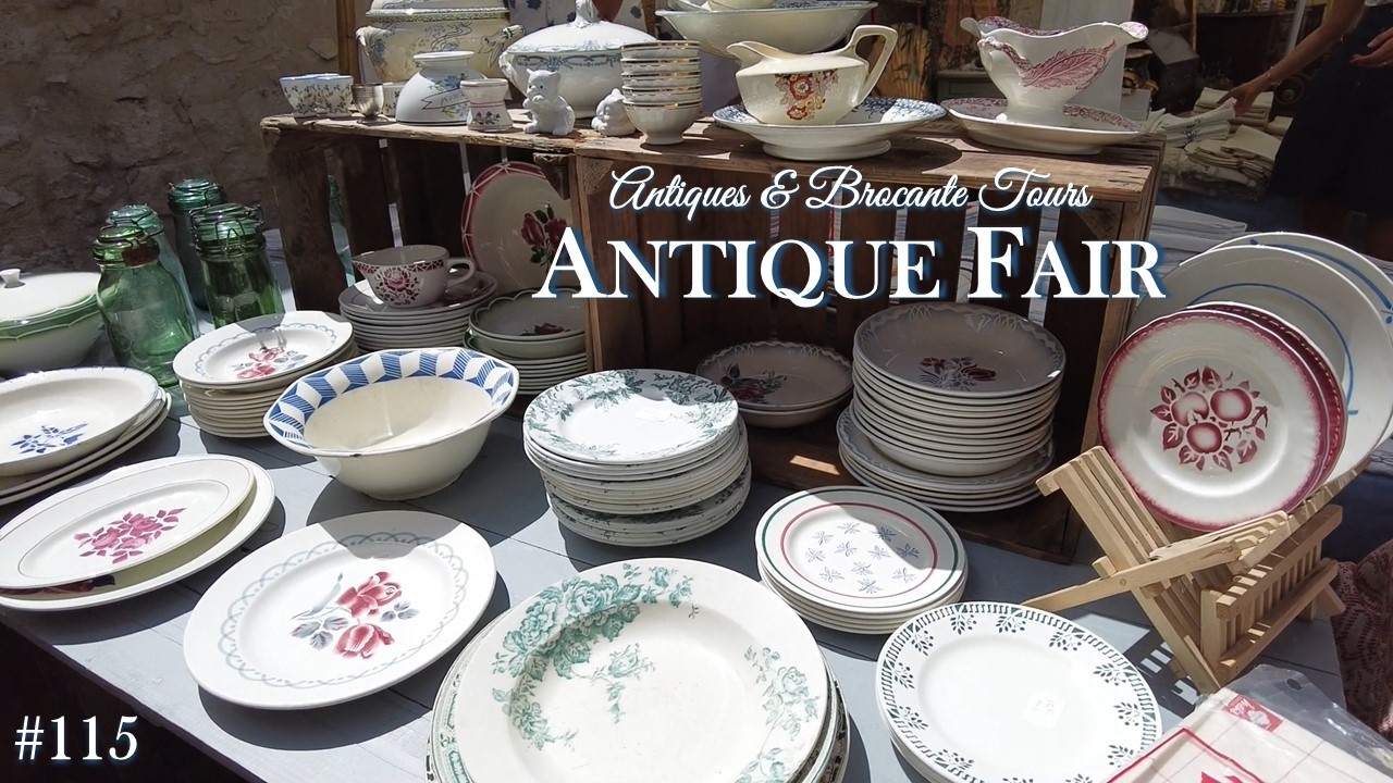 Walk Through a Popular Antique Fair in France #115 | Beautiful Booth Displays