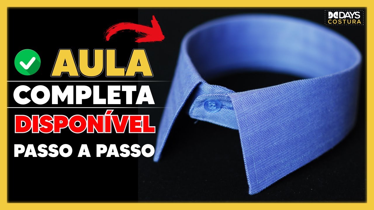 Como Fazer Gola ou Colarinho de Camisa PASSO A PASSO [GARANTIDO] ✅