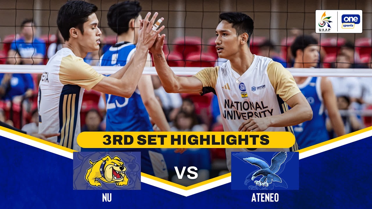 NU vs ADMU | SET 3 HIGHLIGHTS | UAAP SEASON 88 MEN&rsquo;S VOLLEYBALL | MARCH 28, 2026