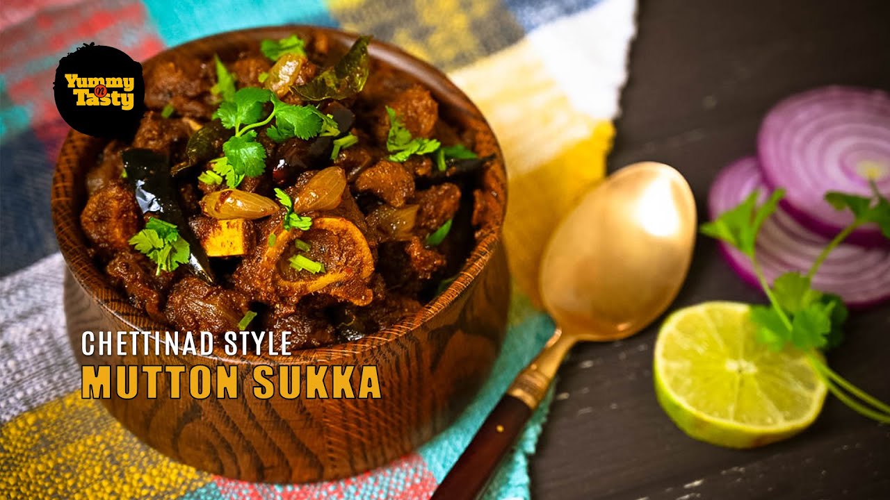 Chettinad Mutton Sukka, Mutton Chukka recipe, Mutton Chukka Varuval | Yummy N Tasty