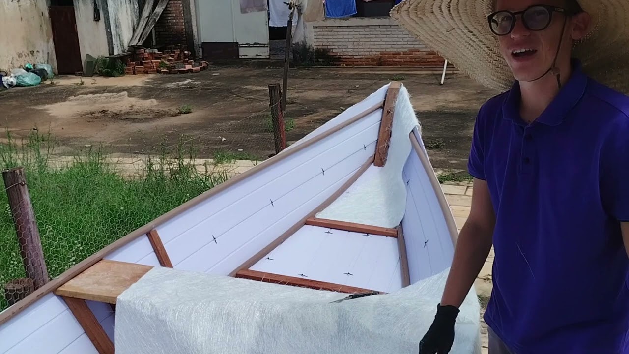 Barco feito de forro de PVC (Parte 1)