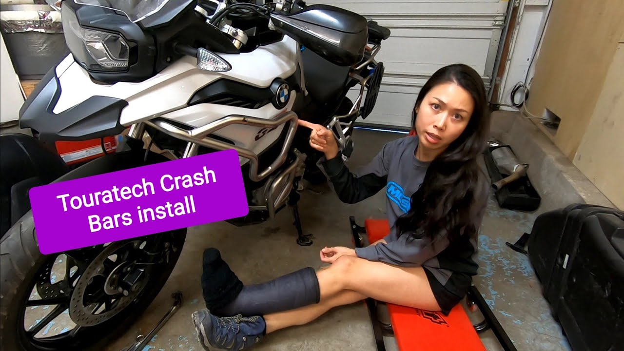 How to easily install Touratech Tank Crash bars on BMW F750 GS/ F850 GS Motorcycle