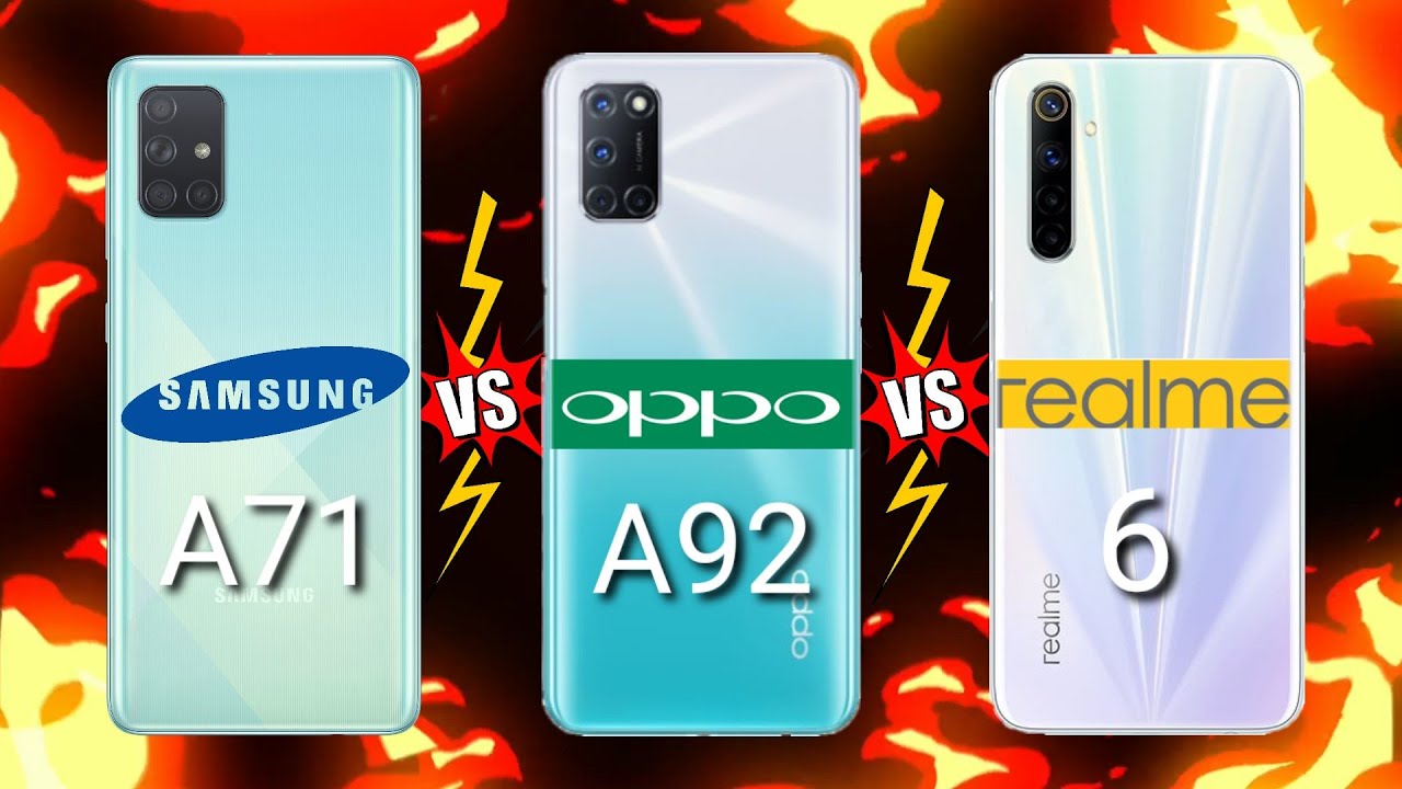 SAMSUNG A71 VS OPPO A92 VS REALME 6 Which is BEST?