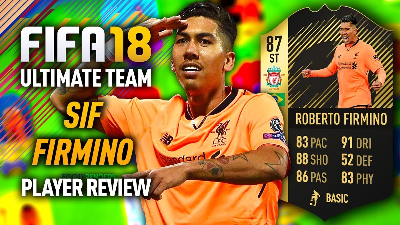 FIFA 18 SIF FIRMINO (87) PLAYER REVIEW! FIFA 18 ULTIMATE TEAM!