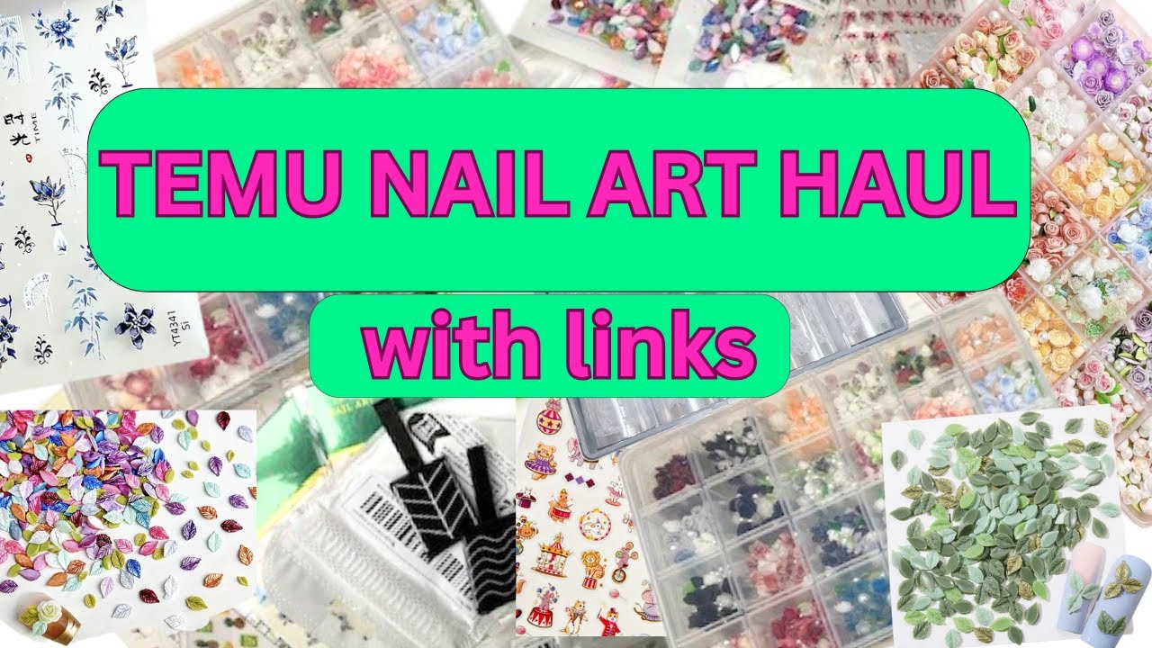 HUGE TEMU NAIL ART HAUL&nbsp;| | STICKERS | WATER DECALS | #temunailarthaul