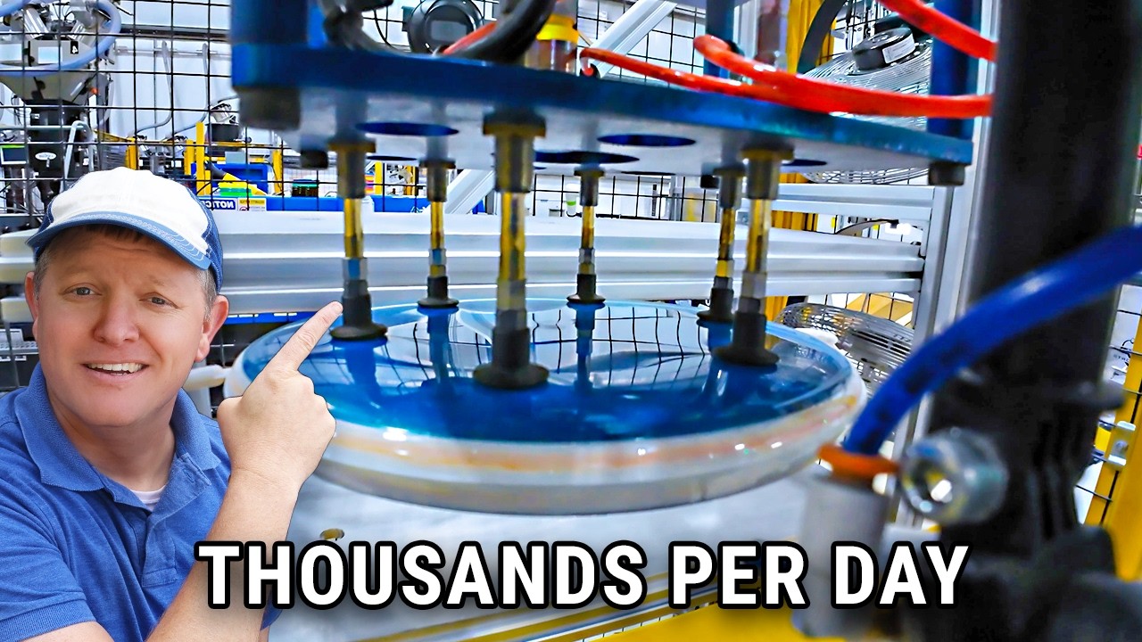 Behind The Scenes at MVP Disc Sports - (Disc Golf Disc Factory LONG CUT) - Smarter Every Day 301B