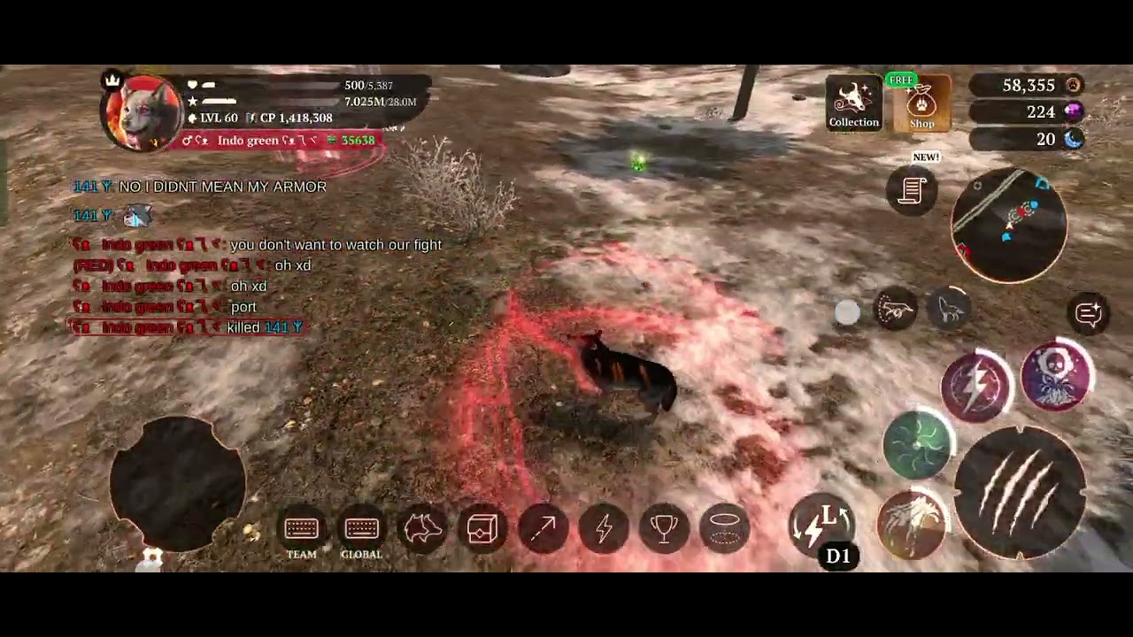 In the wolf game playing with my two best friend I am doing 1 vs 1 🥰
