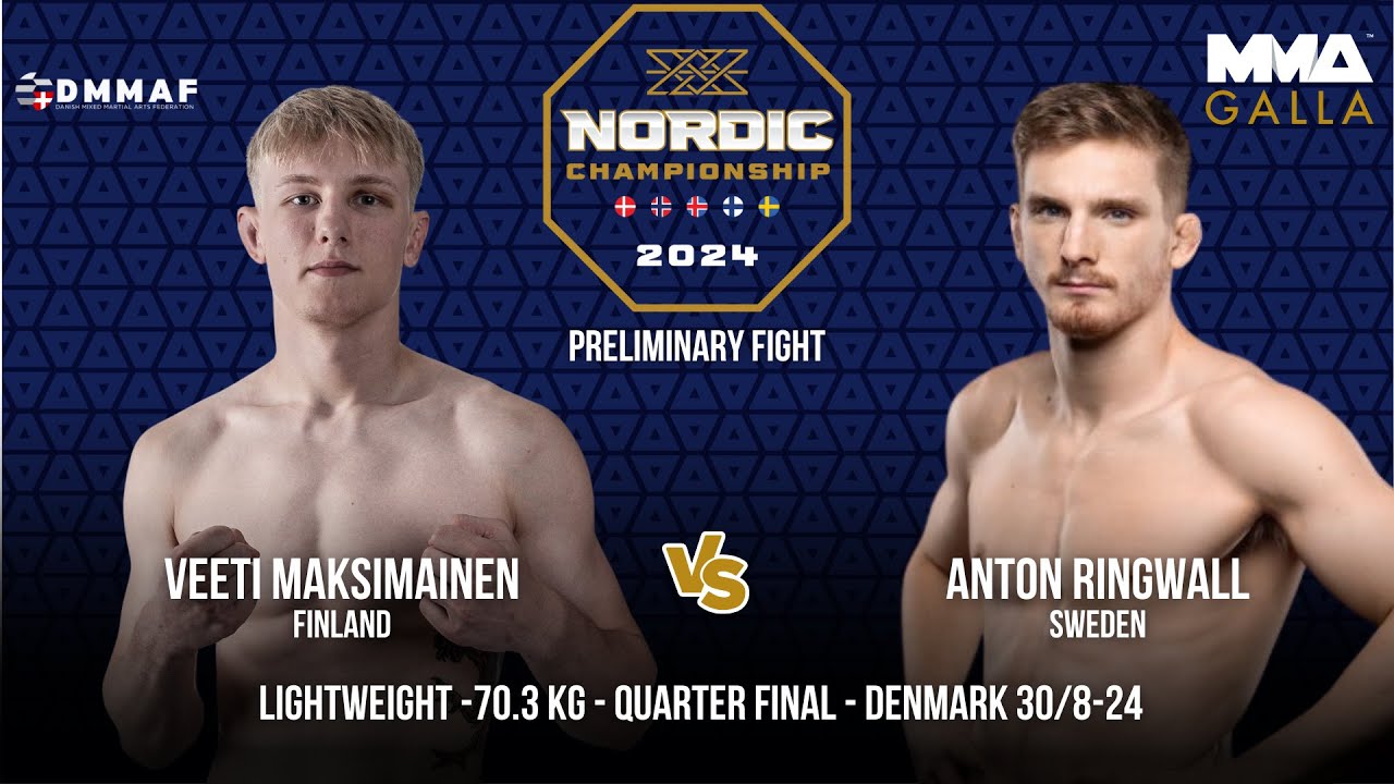 Veeti Maksimainen (Finland) Vs. Anton Ringwall (Sweden)