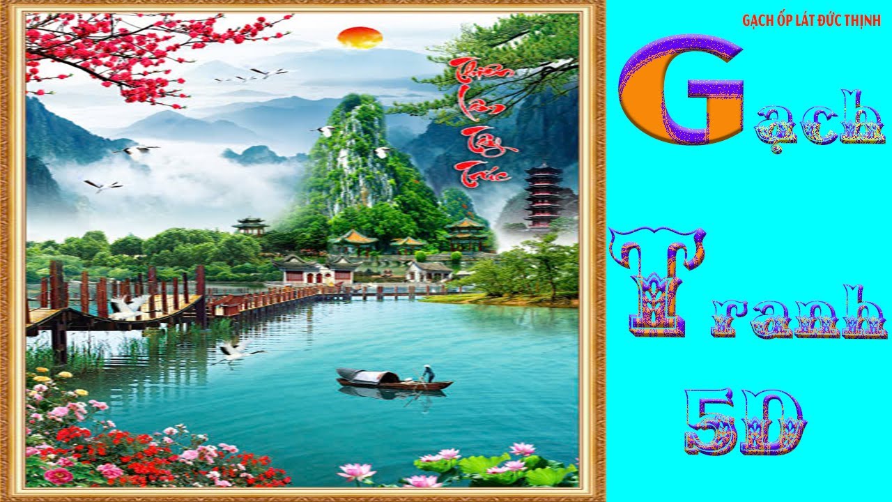 gạch tranh 5d  / tranh gạch ốp tường ( gạch ốp lát đức thịnh )