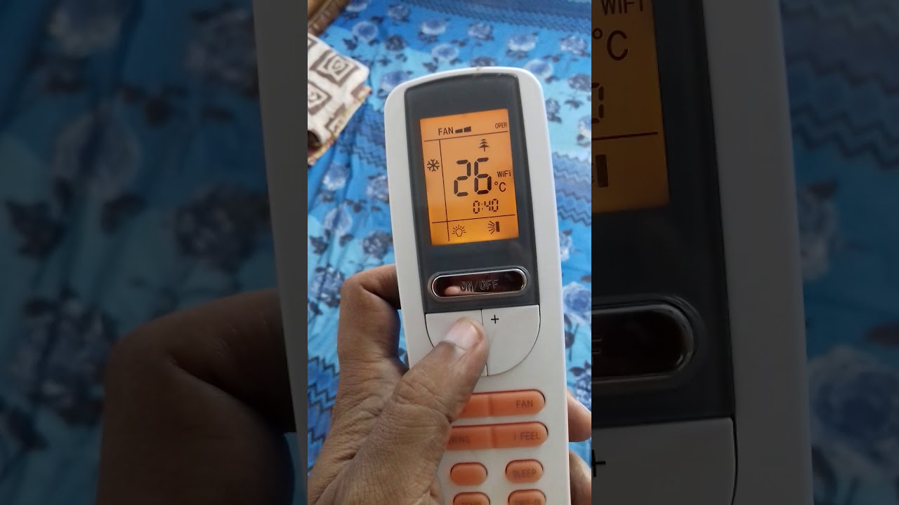 Bluestar A.C. remote timer on and off timer setting