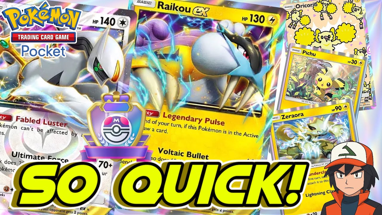 (SPEED) Raikou ex is FAST and Makes Electric Decks META! | Pokémon TCG Pocket