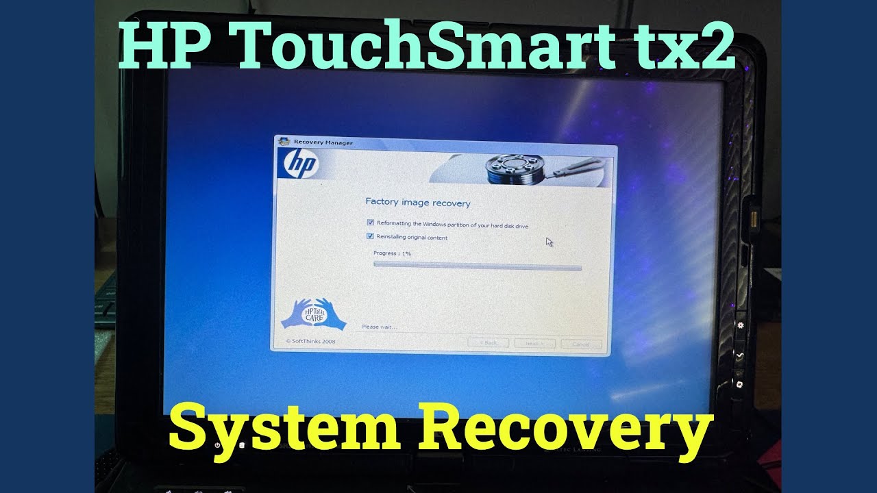 HP TouchSmart tx2 System Recovery