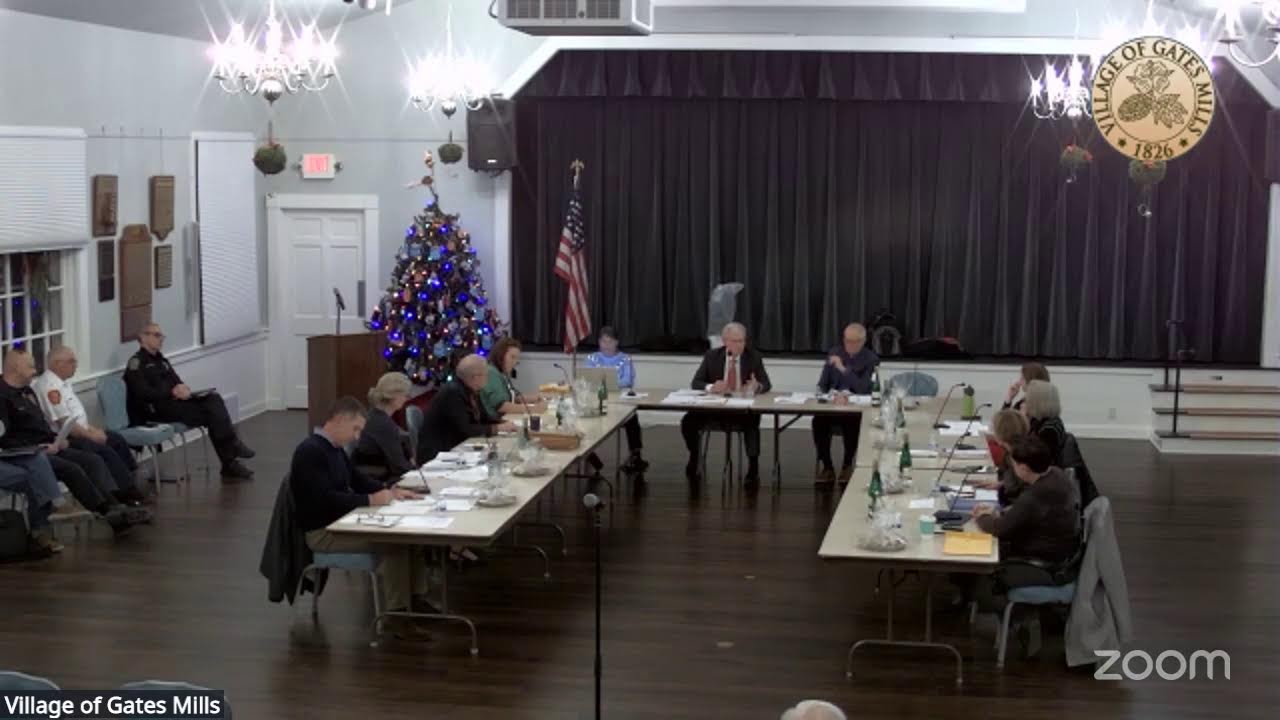 Village of Gates Mills Council Meeting 12-16-2025