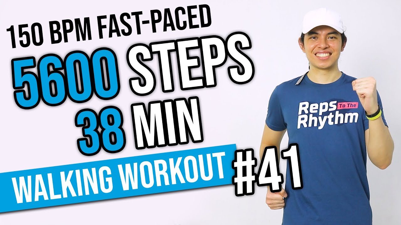 150 BPM Fast-Paced Workout • 5000 Steps in 38 Min •  Walking Workout #41 • Keoni Tamayo