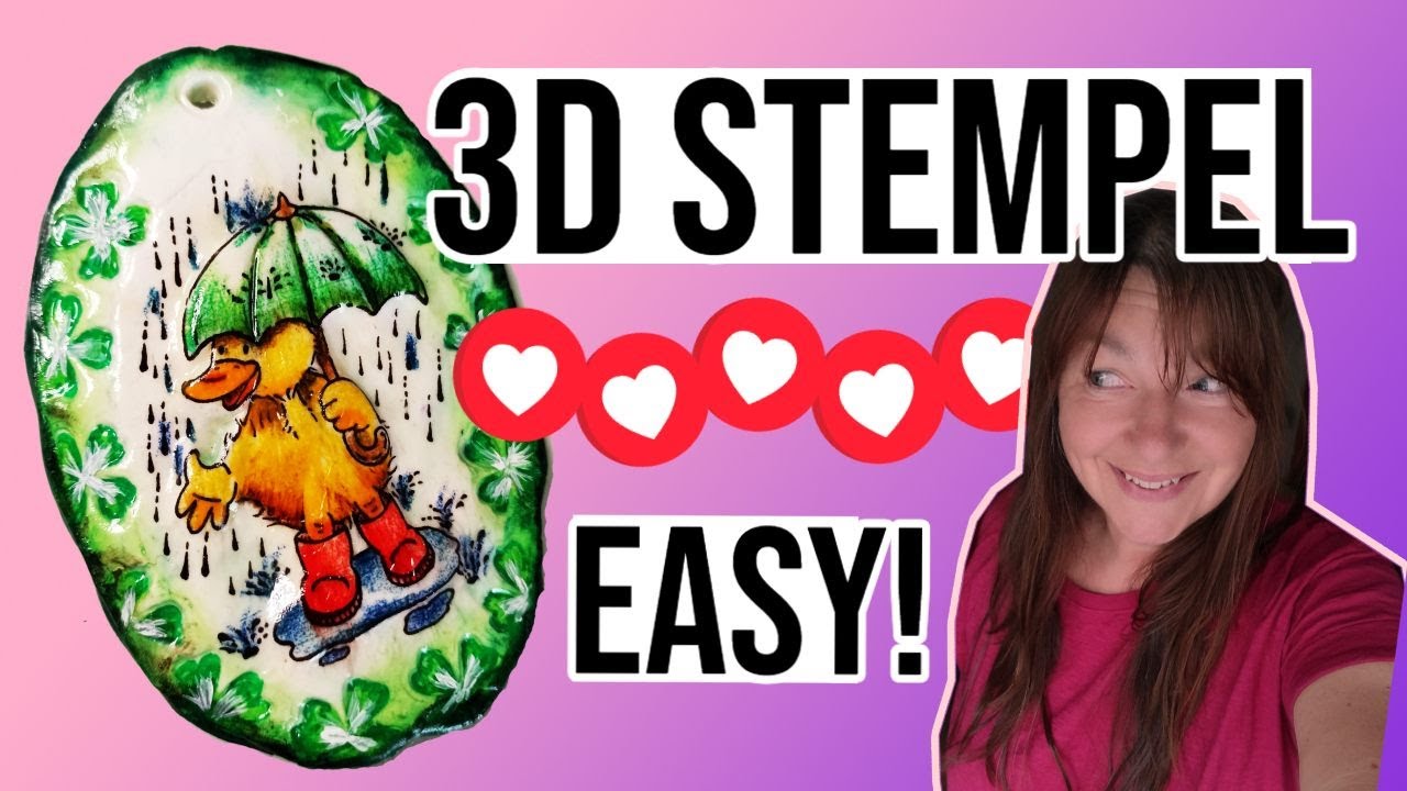 Stempelidee! 3D Relief mit Gummistempeln