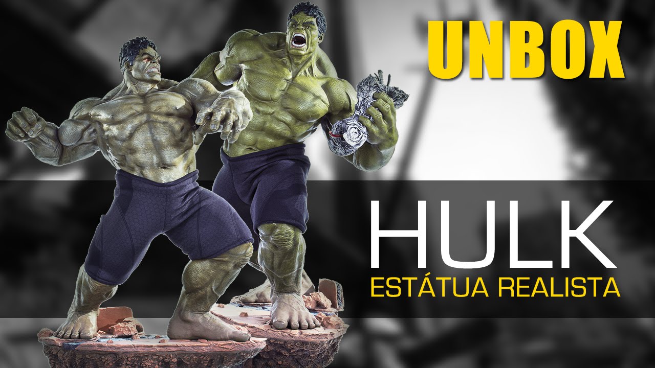 Duplo Diorama Hulk Vingadores Era de Ultron: Unbox Super Estátua Iron Studios