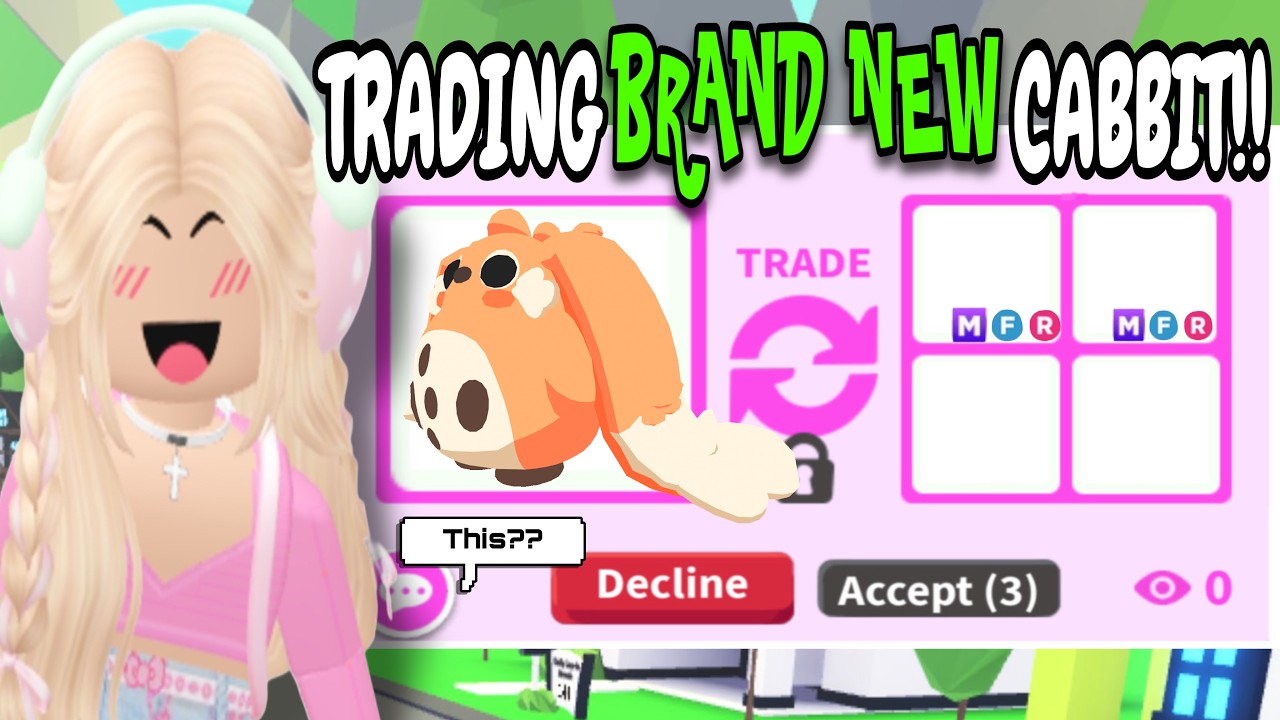 ⭐️😱Trading BRAND NEW CABBIT in Adopt Me!!⭐️ I'm Really Surprised!! 🤯