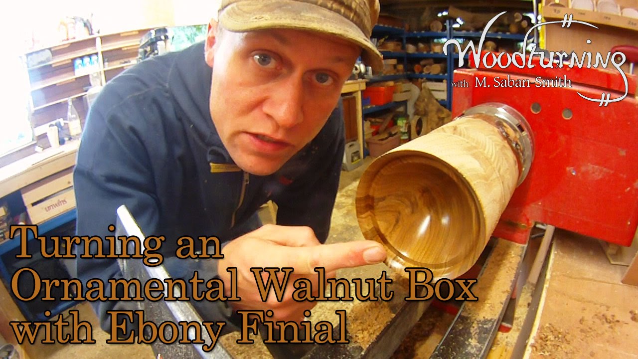 #39 Woodturning an Ornamental Walnut Box with Ebony Finial