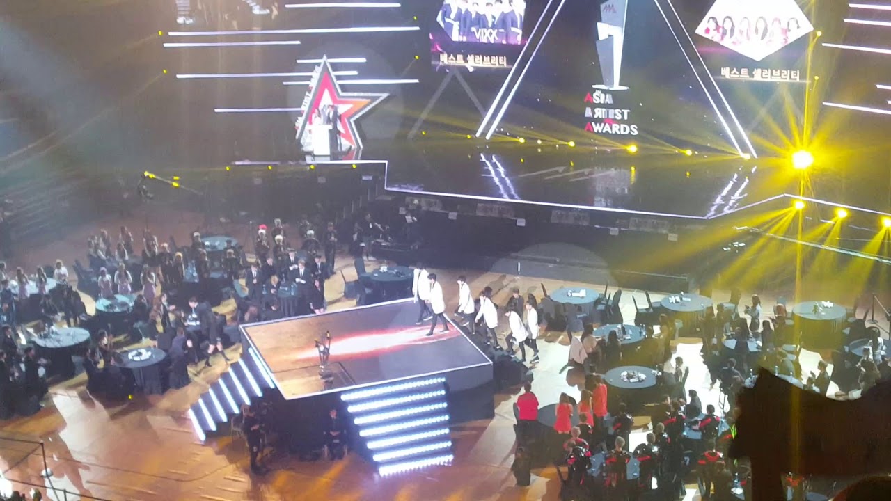 171115 Asia Artist Awards - VIXX winning speech part 1